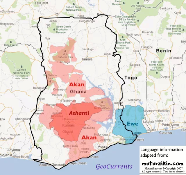 Akan people map