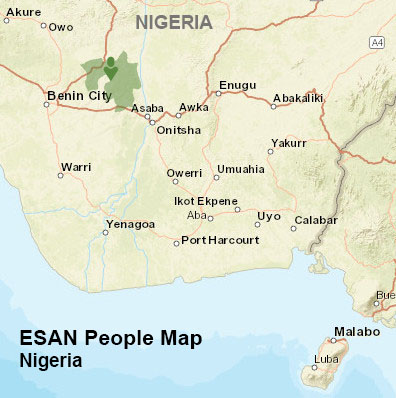 Esan people map