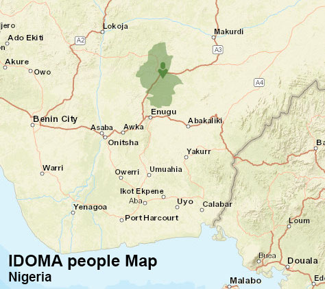 Idoma people map