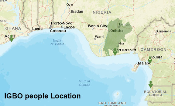 Igbo people map