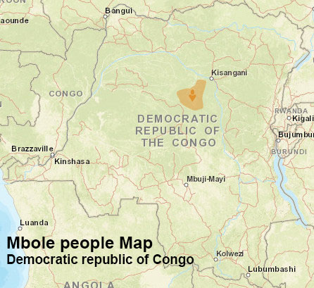 Mbole people map