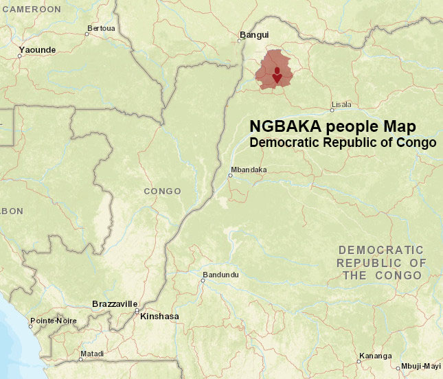 Ngbaka people map