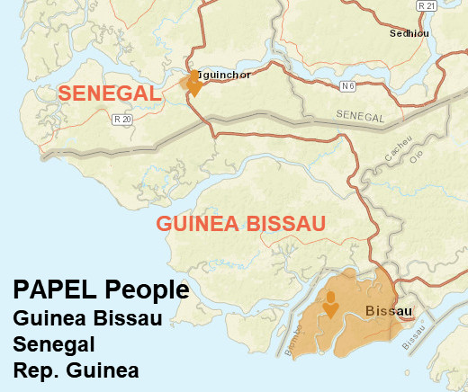 Papel people Map