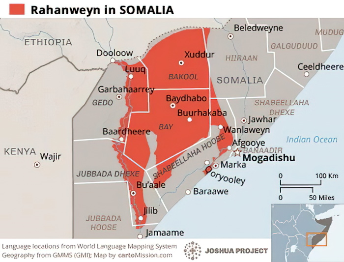 Rahanweyn people map